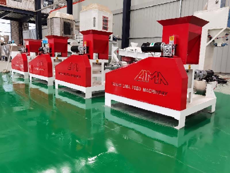 500kg/H Dry Type Floating Fish Feed Extruder Machine Tilapia 